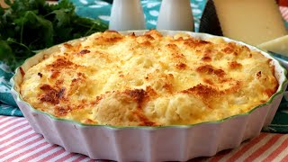 COLIFLOR GRATINADA AL HORNO CON QUESO [upl. by Karlens]