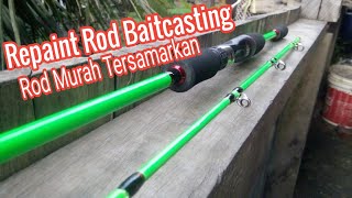 Custom paint fishing rod baitcasting [upl. by Deerc]