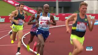 Mo Farah Win Mens 3000m Birmingham Diamond League 2017 [upl. by Engud705]