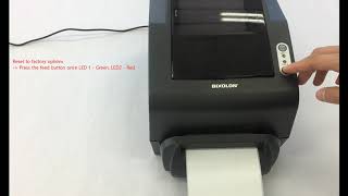 Printer setup and installationReset to factory options TX DX DL series model [upl. by Akemit]