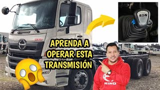 Camiones hino Colombia  Así se opera la transmisión del camión hino FM1A DOBLETROQUE [upl. by Ambur]