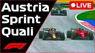 🔴F1 LIVE  Austria GP SPRINT QUALI  Commentary  Live Timing [upl. by Aramas]