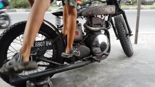 Toodler Kickstart A Motorcycle Lombardini 500cc Handmade [upl. by Odla]