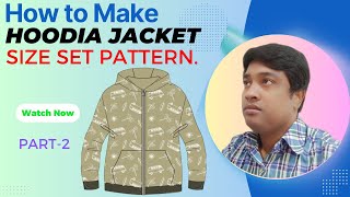 How To Make Hoodie Size Set Jacket Pattern  how to make a pattern for a hoodie sweater [upl. by Lynnworth]