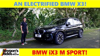 The BMW iX3 M Sport Is The Most NormalLooking Electric BMW Car Review [upl. by Stubstad]