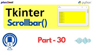 Python Tkinter Scrollbars in PythonGUI Applications Mastering Tkinter Scrollbar Widget [upl. by Akcirahs]