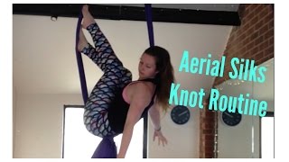 Aerial Silks Knot Routine  UNIQUE AERIALISTS [upl. by Acillegna]