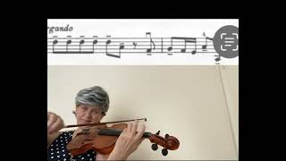 FKuchler Concertino op 15 violin tutorial with demonstrationclose upperformance and slow tempo [upl. by Beaufert]