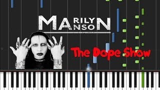 Marilyn Manson  The Dope Show Piano Tutorial ♫ [upl. by Paff]