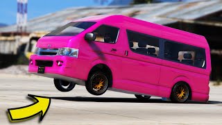 Seberapa Cepat Toyota Hiace Gta5 Drag [upl. by Airekahs]