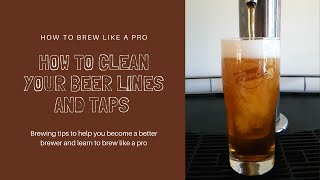 How to Clean Your Beer Lines and Taps [upl. by Effy]