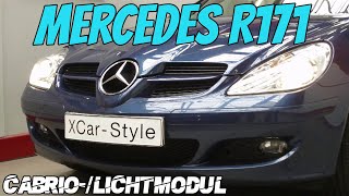 Cabriomodul Dachmodul Verdeckmodul Lichtmodul  XCarStyle passend für Mercedes SLK R171 55AMG [upl. by Atnahsal]