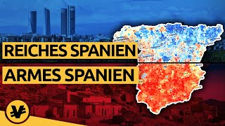 Wieso ist der SÜDEN SPANIENS SO ARM  VisualEconomik DE [upl. by Allekim]