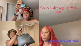 GRWM Dappointment pt2  Hoe bag shower dye wig [upl. by Airotcivairam]