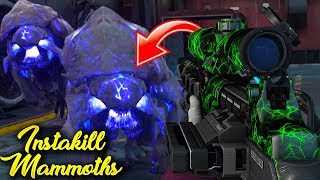 How to InstaKill Blue Mammoths and Rhinos in the Beast From Beyond Boss Fight Guide IW Zombies [upl. by Yenot924]