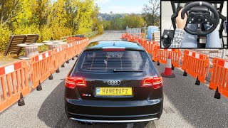 Audi RS3 Sportback  Forza Horizon 4  Logitech g920 gameplay [upl. by Ahsirpac]