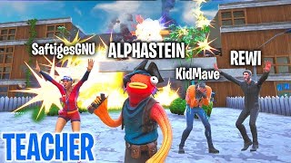 ALPHASTEIN sprengt die GESAMTE SCHULE Fortnite TEACHER [upl. by Rehprotsirhc]