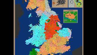 WarLight game Medieval UK Diplomacy [upl. by Shellie752]