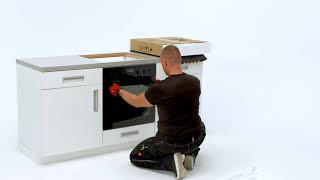 How to install your Electrolux Oven with Hob  Built Under installation [upl. by Ahseyk]