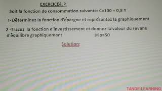 Comment déterminer et tracer une fonction dépargne et dinvestissement Macro exercice 41 [upl. by Ynnig]