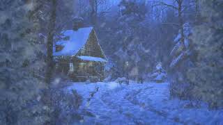 Freezing Winter Storm at a Cozy Wooden House  Winter Storm Ambience  Heavy Blowing Snow [upl. by Spiegel153]