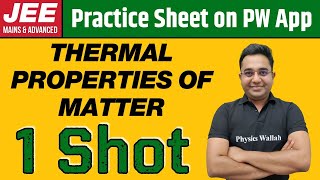 THERMAL PROPERTIES OF MATTER in 1 Shot  From Zero to Hero  JEE Main amp Advanced [upl. by Graces]