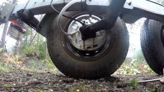 Easy 5 min fix seized trailer drum brakes [upl. by Ellenehc]