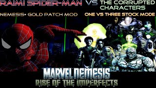 Raimi SpiderMan vs The Corrupted Characters  Marvel Nemesis Rise of The Imperfects 01v03 Stock [upl. by Elletnuahc]