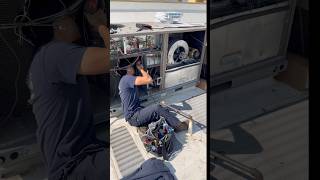 Fan Motor replacement for York Package unit hvaclife airconditioning hvactrainingvideos [upl. by Rie]