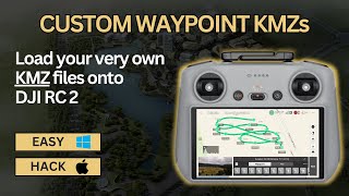 How to Load Custom Waypoint KMZ Files on DJI RC 2  Create Complex Waypoint Missions Easily [upl. by Nikral]