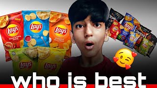 Comparison between all flavors of lays🥳 [upl. by Oznole]