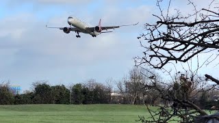 London Heathrow plane spotting at Myrtle Avenue [upl. by Ylatfen13]