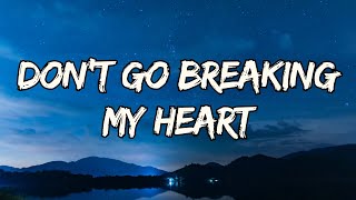 Elton John  Dont Go Breaking My Heart ft Kiki Dee Lyrics [upl. by Anyala462]