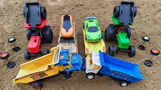 gadi wala cartoon toys cartoon videos JCB tracker train truck dumfer tracker cartoon videos PS TOY [upl. by Yruy]