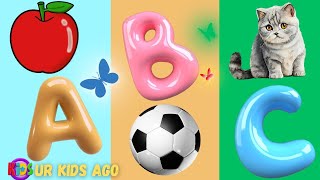 ABCD CARTOON SONG LESSON 17 ABC NURSERY RHYMES POEM URKIDSAGO [upl. by Ettelorahc]