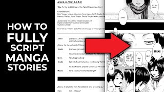 Scriptwriting How To Create SCRIPTS For Comic Manga And Webtoon Stories [upl. by Llenahs]