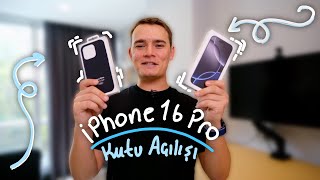 iPHONE 16 PRO KUTU AÇILIŞI  Kamerasını test ettim [upl. by Kayne]