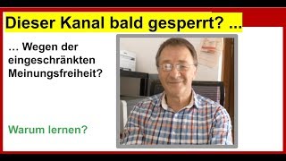 Dieser Kanal wird bald wieder gesperrt Wegen der eingeschränkten Meinungsfreiheit [upl. by Alberic]