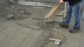 Screeding for Pavers or Paver Slabs [upl. by Tibold725]