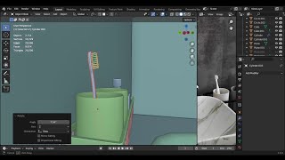 Quick Modeling Toothbrush  Blender [upl. by Dyann362]