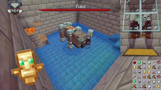 Minecraft Raid Farm 121 mcpe servival bedrock [upl. by Alohs]