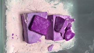 Dyed Gym chalk💜🫶🏻asmr satisfying gymchalkasmr gymchalk gymchalkcrush dyedgymchalk [upl. by Norb]