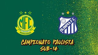 MIRASSOL FC X OLÍMPIA SUB14 08092024 [upl. by Ymor]