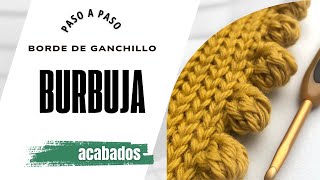 ¡Aprende a Tejer un Borde de Burbujas en Crochet Dale Volumen y Belleza a tus Proyectos [upl. by Dunkin349]