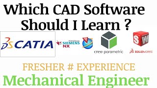 Best CAD Software for Mechanical Engineer  Catia NX Creo and Solidworks [upl. by Ardnekahs]