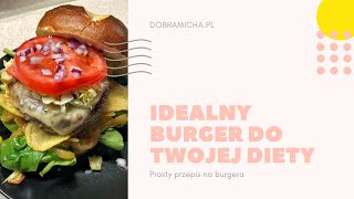 Policzony Hamburger FIT Dieta Burger Wołowy z Chipsami  DobraMichapl  Greg Wuxing [upl. by Waddington]