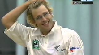 Daniel Vettori Two Crazy Deliveries South Africa v New Zealand 1st test Hamilton 2003 04 [upl. by Izaak]