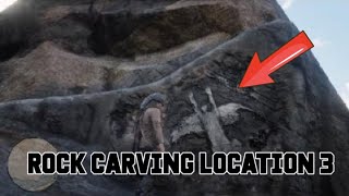 Red Dead Redemption 2  Rock Carving 3 Location  Rock Carving Coordinates 3 [upl. by Edras]