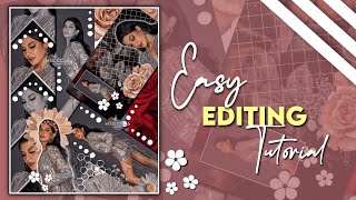 Easy Editing Tutorial for fanpages  Hitis creation 💜 [upl. by Ardnola]