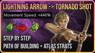 SPEED Focused Early Map JUICER  Lightning Arrow  Tornado Shot Deadeye League Start Build 323 [upl. by Akirehc292]